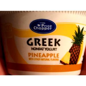 1 container (170 g) Greek Nonfat Yogurt Pineapple