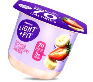1 container (170 g) Light Fat Free Strawberry Banana Yogurt