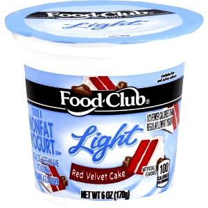 1 container (170 g) Light Fat Free Yogurt - Red Velvet Cake