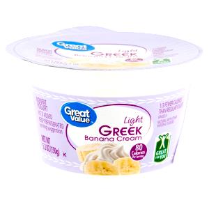 1 container (170 g) Light Nonfat Banana Cream Yogurt