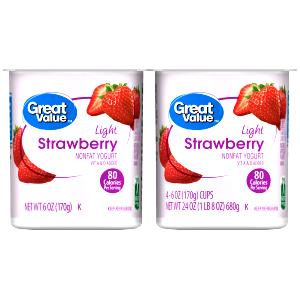 1 container (170 g) Light Nonfat Strawberry Yogurt