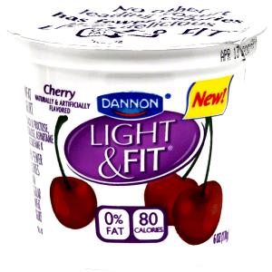 1 container (170 g) Light Nonfat Yogurt - Cherry