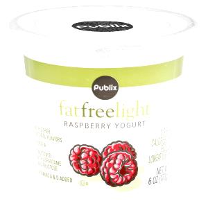 1 container (170 g) Light Raspberry Yogurt