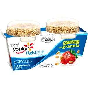 1 container (170 g) Light Yogurt with Granola - Blueberry