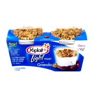 1 container (170 g) Light Yogurt with Granola - Cherry