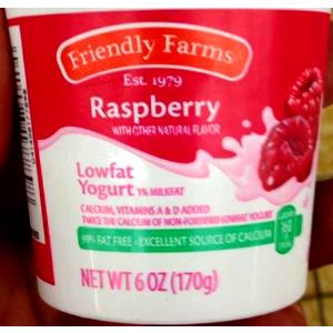 1 container (170 g) Low Fat Raspberry Yogurt