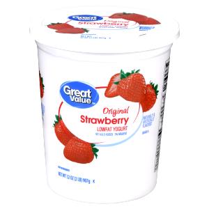 1 container (170 g) Lowfat Blended Strawberry Yogurt