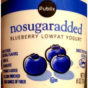 1 container (170 g) No Sugar Added Lowfat Blueberry Yogurt