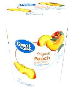 1 container (170 g) Original Peach Lowfat Yogurt