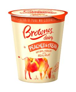 1 container (170 g) Peach Cream Yogurt