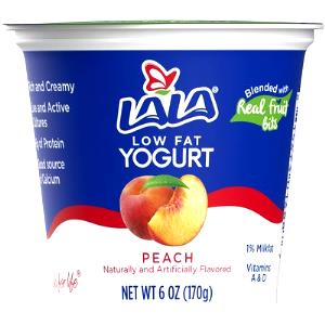 1 container (170 g) Reduced Fat Blended Peach Yogurt (6 oz)