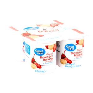 1 container (170 g) Reduced Fat Blended Strawberry Banana Yogurt (6 oz)