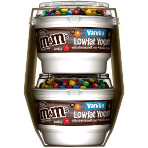 1 container (170 g) Vanilla Yogurt with M&M