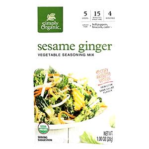 1 container (176 g) Organic Sesame Ginger Greens Organic Chicken