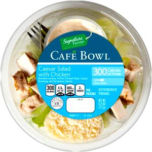 1 container (177 g) Cafe Bowl Chicken Caesar Salad