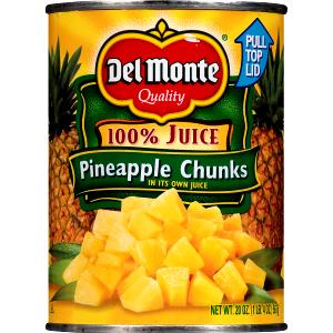 1 container (198 g) Pineapple Chunks in 100% Juice
