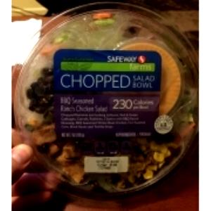 1 container (199 g) Chopped Salad Bowl BBQ Seasoned Ranch Chicken Salad