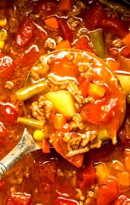 1 container (213 g) Vegetable Beef Soup