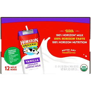 1 container (236 ml) Vanilla Organic Lowfat Milk