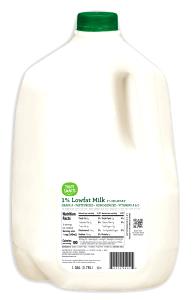 1 container (240 ml) 1% Milk