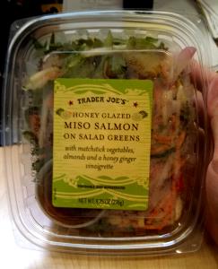 1 container (276 g) Honey Glazed Miso Salmon on Salad Greens