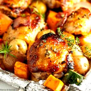 1 container (283 g) Roasted Chicken with Winter Vegetables