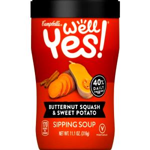 1 container (316 g) Well Yes! Butternut Squash & Sweet Potato Sipping Soup