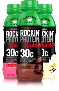 1 container (354 ml) Rockin’ Protein Builder Chocolate