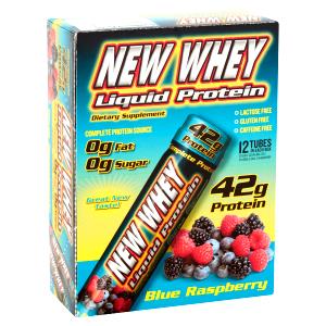 1 container (3.8 oz) New Whey Liquid Protein - Blue Raspberry