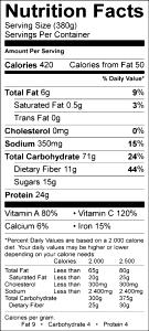 1 container (380 g) Latin Stew