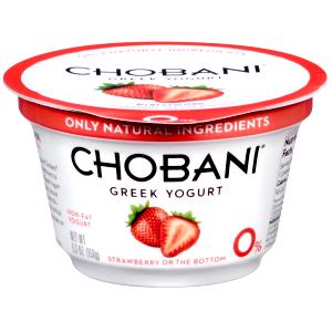 1 container (4 oz) All Natural Nonfat Greek Yogurt with Fruit On The Bottom - Strawberry
