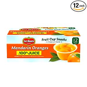 1 container (4 oz) Mandarin Oranges in 100% Fruit Juice