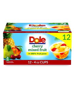 1 container (4 oz) Mixed Fruit Cup in 100% Fruit Juice