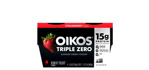 1 container (4 oz) Oikos Organic 0% Fat Greek Yogurt with Strawberry