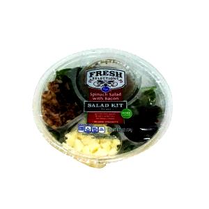 1 container (4.75 oz) Spinach with Bacon Salad Kit