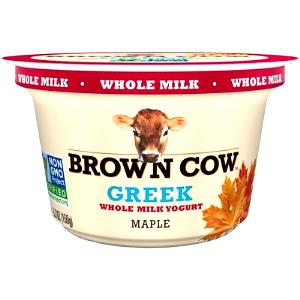 1 container (5.3 oz) Greek Whole Milk Yogurt Maple