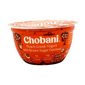 1 container (5.3 oz) Peach Greek Yogurt with Brown Sugar Oatmeal