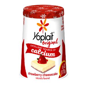 1 container (6 g) Fat Free Strawberry Cheesecake Yogurt
