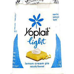1 container (6 g) Light Fat Free Yogurt - Lemon Cream Pie