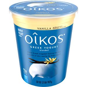 1 container (6 g) Nonfat Vanilla Greek Yogurt