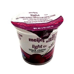 1 container (6 oz) Blended Black Cherry Yogurt