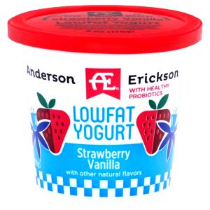 1 container (6 oz) Blended Strawberry Vanilla Yogurt