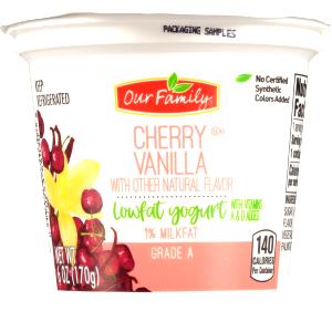1 container (6 oz) Cherry Vanilla Lowfat Yogurt (6 oz)