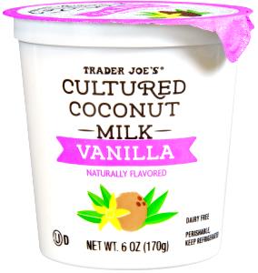 1 container (6 oz) Cultured Coconut Milk - Vanilla