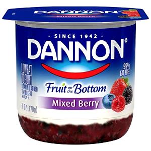1 container (6 oz) Fruit on the Bottom Yogurt - Mixed Berries
