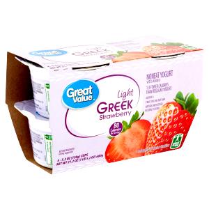 1 container (6 oz) Greek Nonfat Yogurt Strawberry