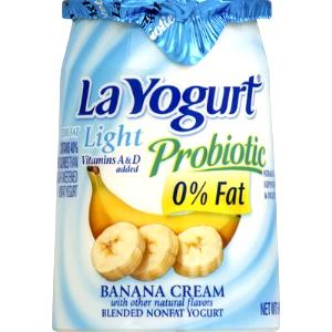 1 container (6 oz) Light Banana Cream Nonfat Yogurt