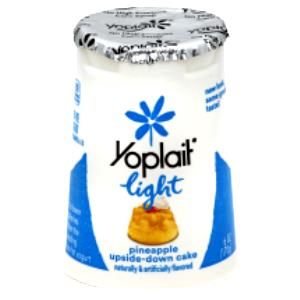 1 container (6 oz) Light Fat Free Yogurt - Pineapple Upside-Down Cake