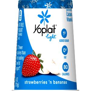 1 container (6 oz) Light Fat Free Yogurt - Strawberries 