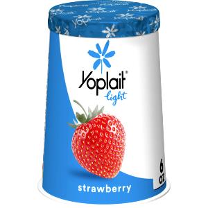 1 container (6 oz) Light Strawberry & Blueberry Yogurt (Fridge Pack)